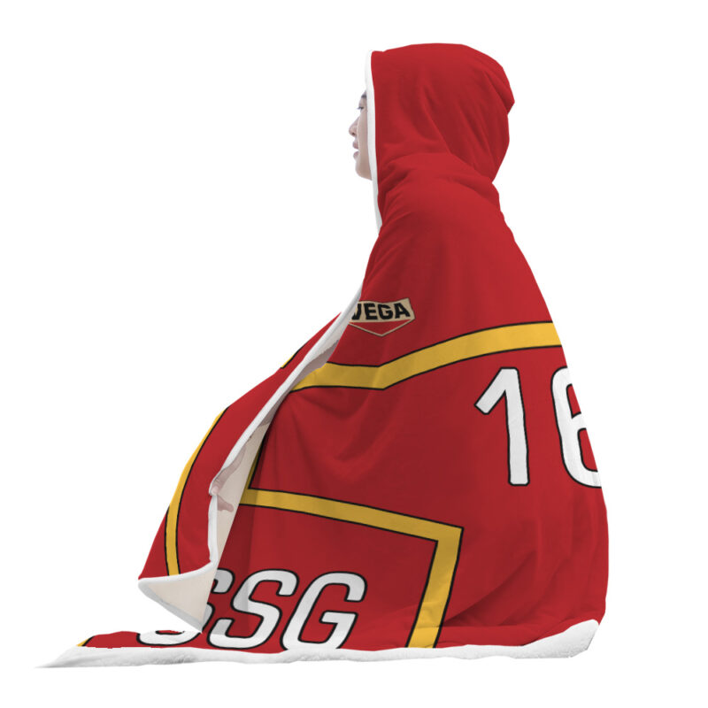 Luffy Egghead Pattern One Piece Hooded Blanket