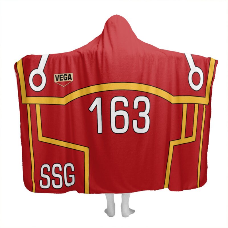 Luffy Egghead Pattern One Piece Hooded Blanket