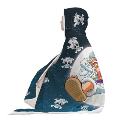 Luffy Gear 5 Pattern One Piece Hooded Blanket