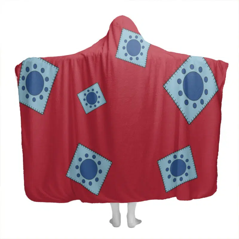 Luffy Wano Pattern One Piece Hooded Blanket