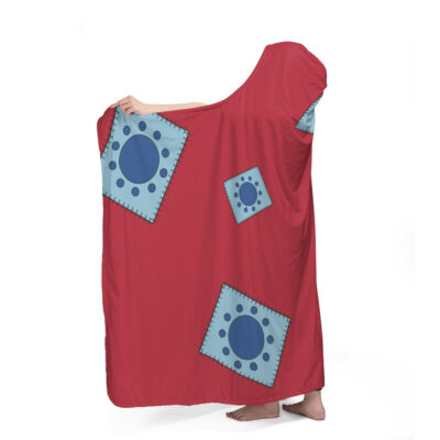 Luffy Wano Pattern One Piece Hooded Blanket