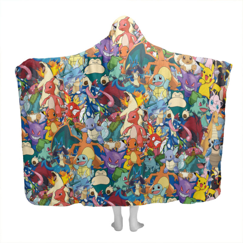 Magical Creatures Pokemon Hooded Blanket
