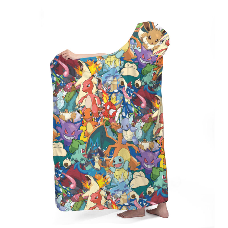 Magical Creatures Pokemon Hooded Blanket