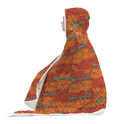 Mera Mera No Mi One Piece Hooded Blanket