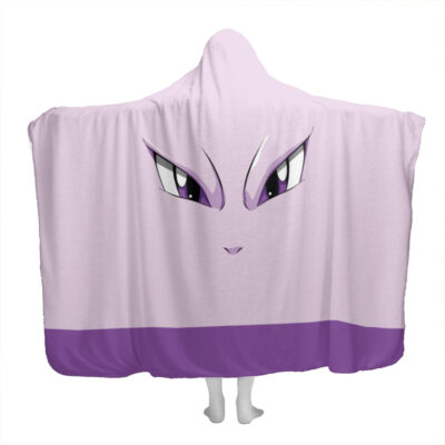 Mewtwo Pokemon Hooded Blanket