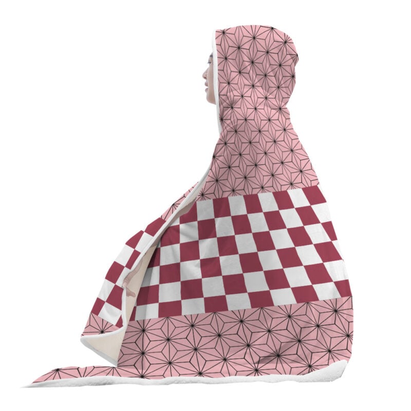 Nezuko Kamado Demon Slayer Hooded Blanket