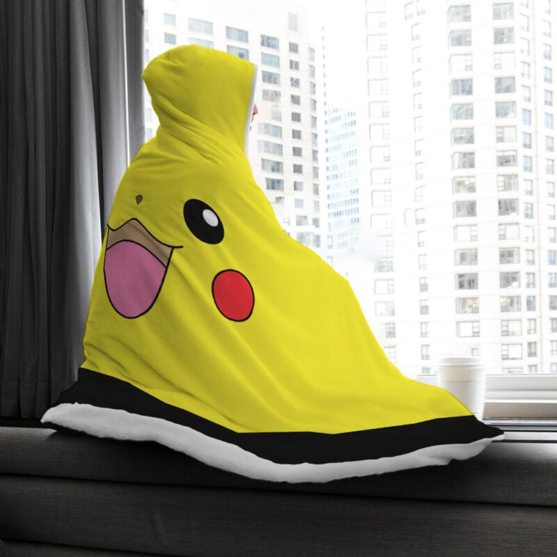 Pikachu Pokemon Hooded Blanket