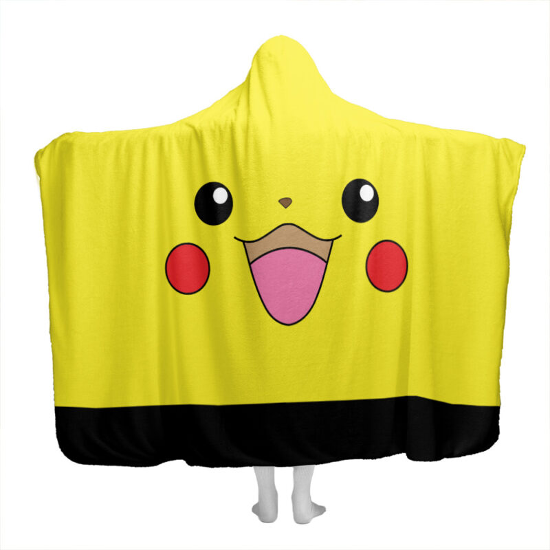 Pikachu Pokemon Hooded Blanket