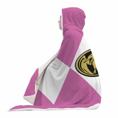 Pink Ranger Mighty morphin Power Rangers Hooded Blankets