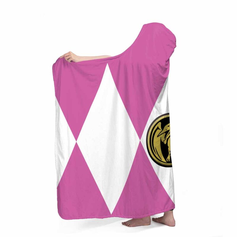 Pink Ranger Mighty morphin Power Rangers Hooded Blankets