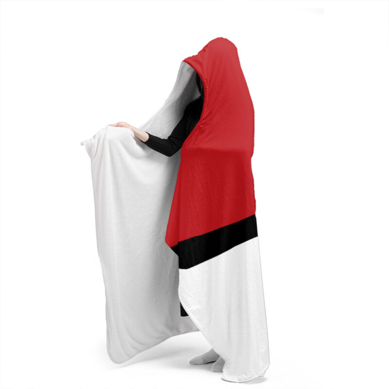 Pokeball Pokemon Hooded Blanket