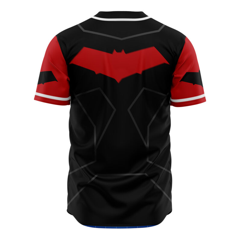 Red Hood DC Comics Baseball Jersey - Image 3