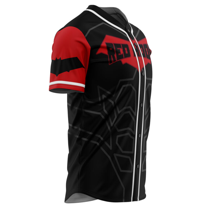 Red Hood DC Comics Baseball Jersey - Image 2