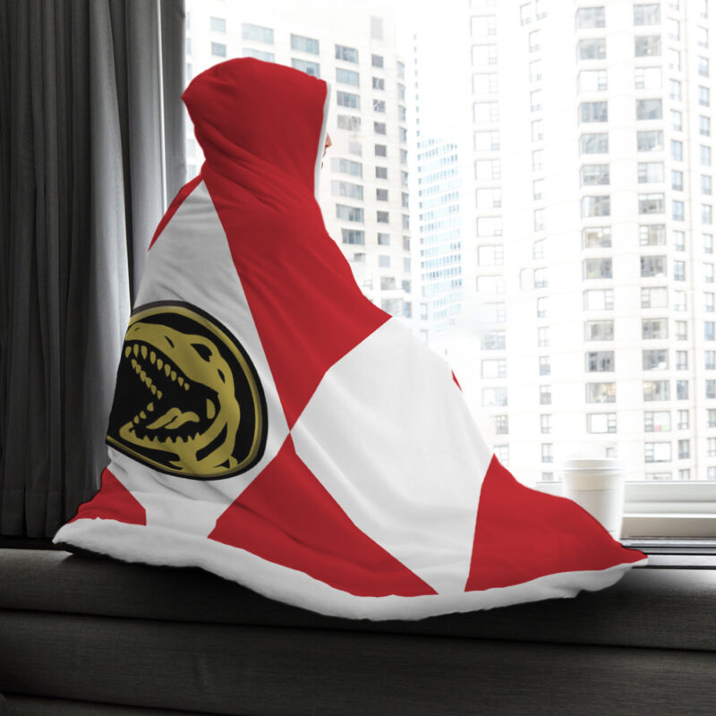 Red Ranger Mighty Morphine Power Rangers Hooded Blanket