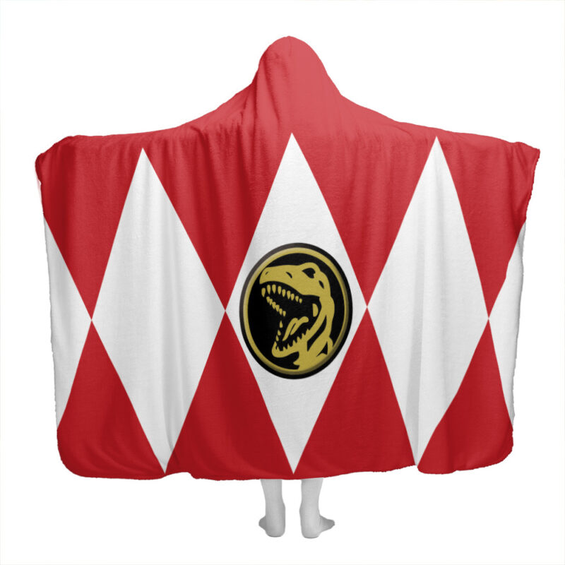 Red Ranger Mighty Morphine Power Rangers Hooded Blanket