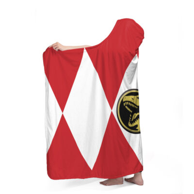 Red Ranger Mighty Morphine Power Rangers Hooded Blanket