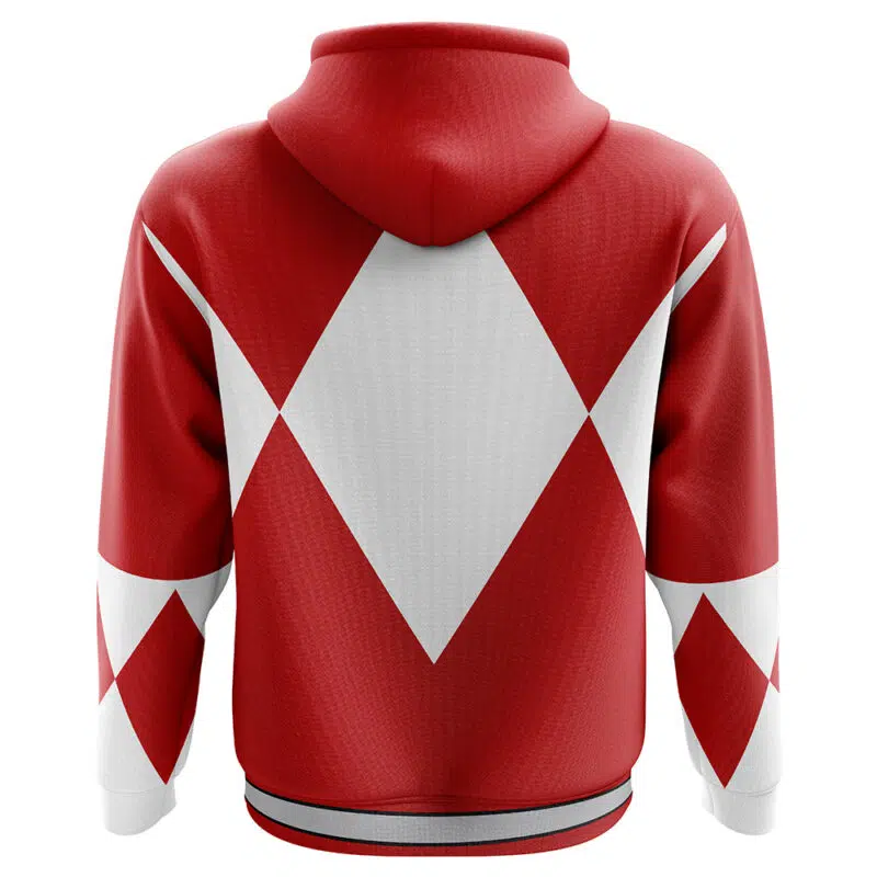 Red Ranger Mighty Morphin Power Rangers Hoodie - Image 2