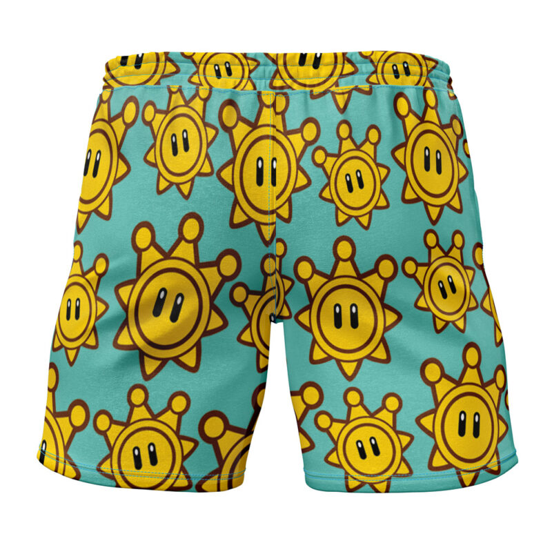 Shine Sprite Mario Bros Gym Shorts - Image 2