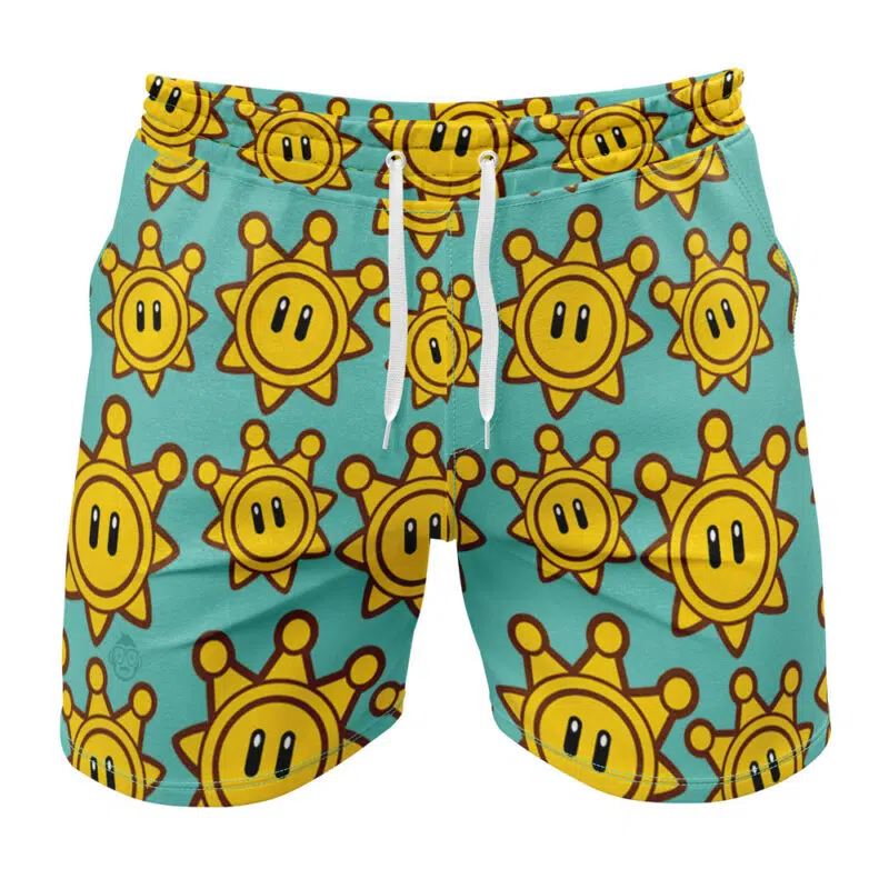 Shine Sprite Mario Bros Gym Shorts