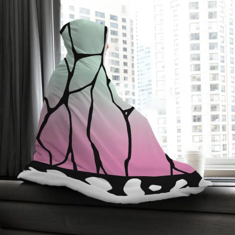 Shinobu Kocho Insect Hashira Demon Slayer Hooded Blanket