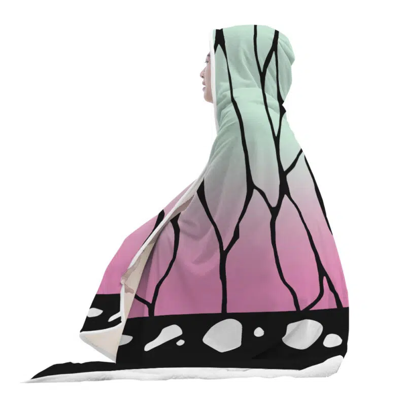 Shinobu Kocho Insect Hashira Demon Slayer Hooded Blanket