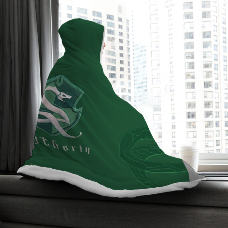 Slytherin Harry Potter Hooded Blanket