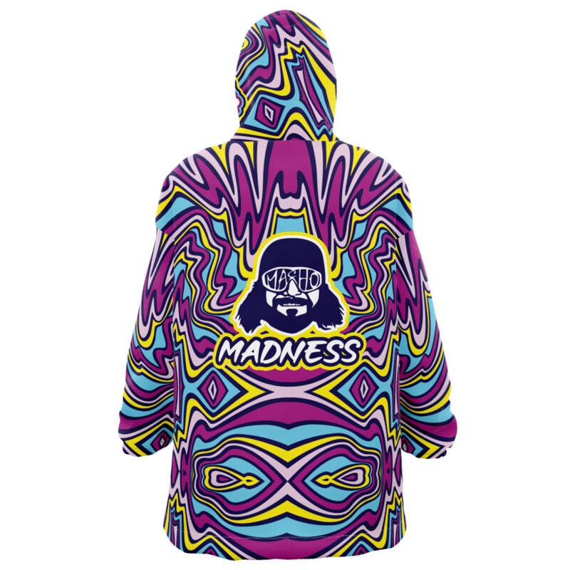 The Cream of the Crop Trippy Randy Savage Snug Oversized Blanket Hoodie - Image 3