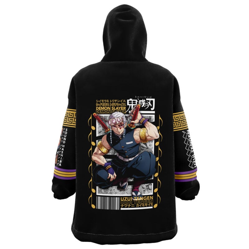 Uzui Tengen Demon Slayer Snug Oversized Blanket Hoodie