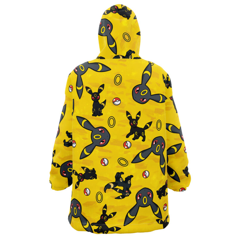 Umbreon Pattern Pokemon Snug Oversized Blanket Hoodie - Image 2