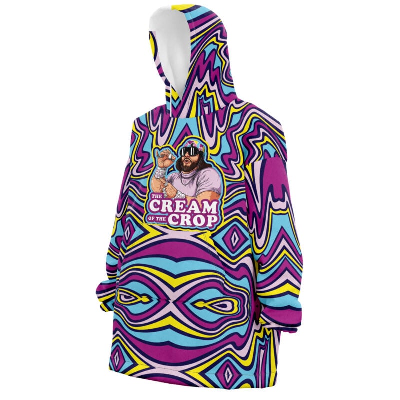 The Cream of the Crop Trippy Randy Savage Pop Culture Snug Oversized Blanket Hoodie