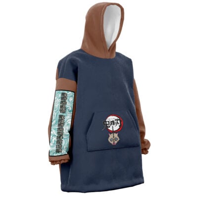 Hashibira Inosuke Demon Slayer Snug Oversized Blanket Hoodie