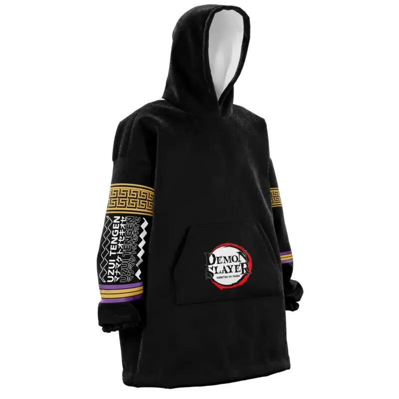 Uzui Tengen Demon Slayer Snug Oversized Blanket Hoodie - Image 3