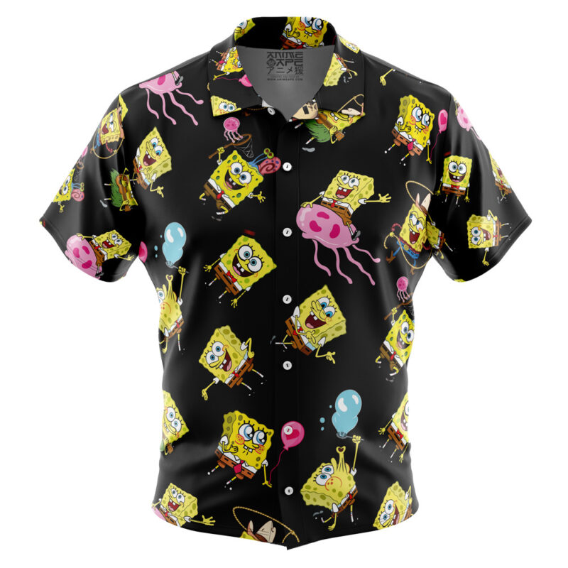 Spongebob Mood Spongebob Squarepants Button Up Hawaiian Shirt