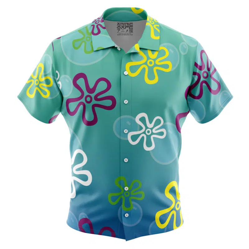 Spongebob Pattern Spongebob Squarepants Button Up Hawaiian Shirt