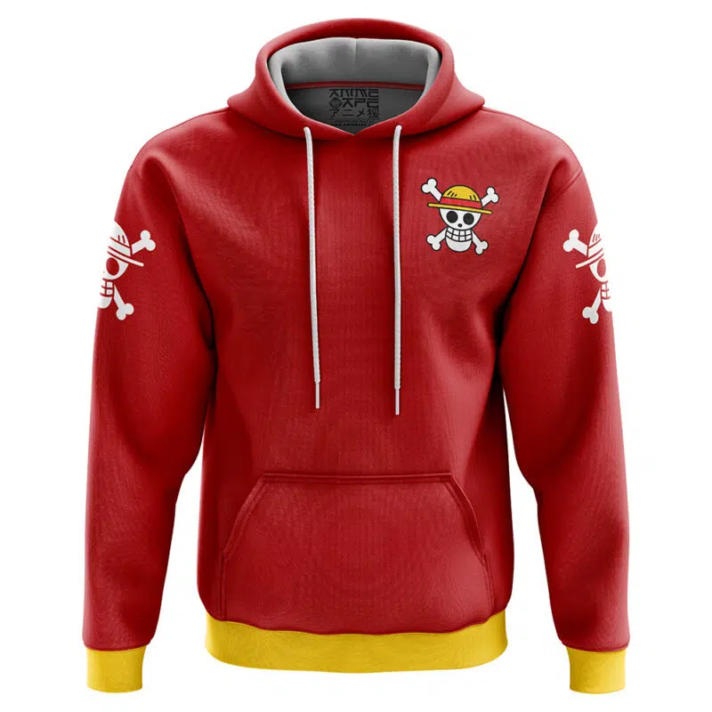 Straw Hats Luffy Pattern One Piece Hoodie