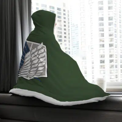 Survey Corps Attack On Titan Hooded Blanket