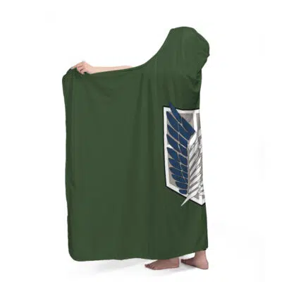 Survey Corps Attack On Titan Hooded Blanket