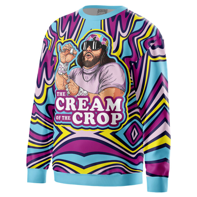 The Cream of the Crop Trippy Randy Savage Sweatshirt - Image 2