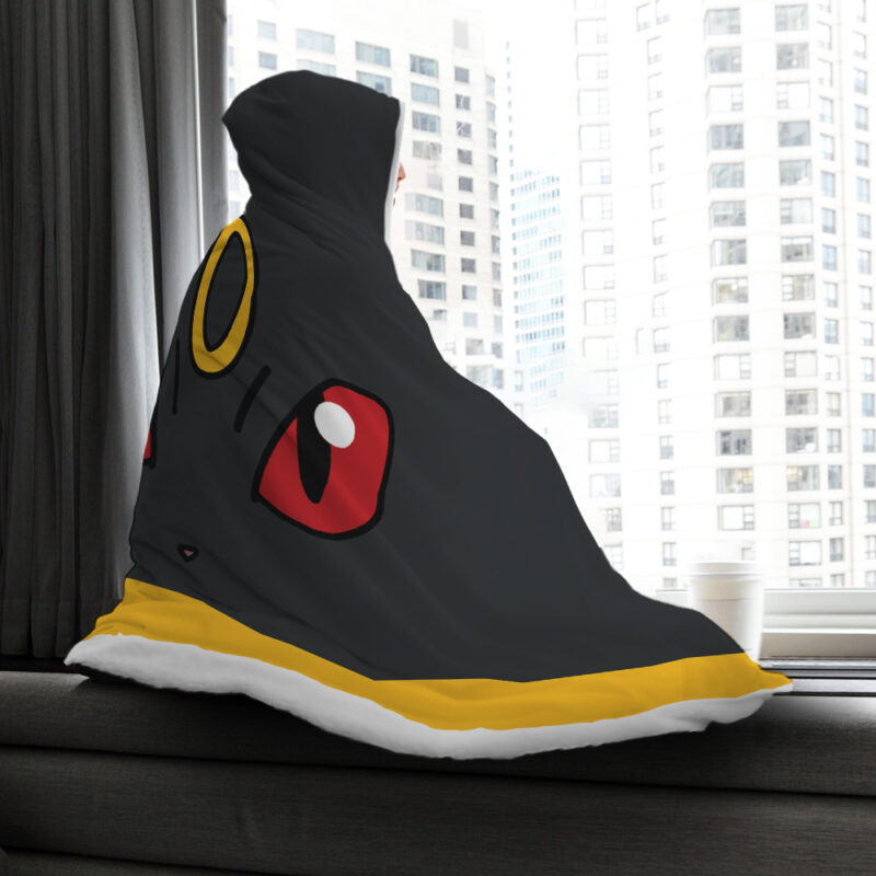 Umbreon Pokemon Hooded Blanket
