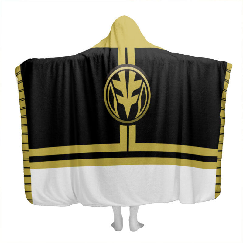 White Ranger Mighty Morphine Power Rangers Hooded Blanket