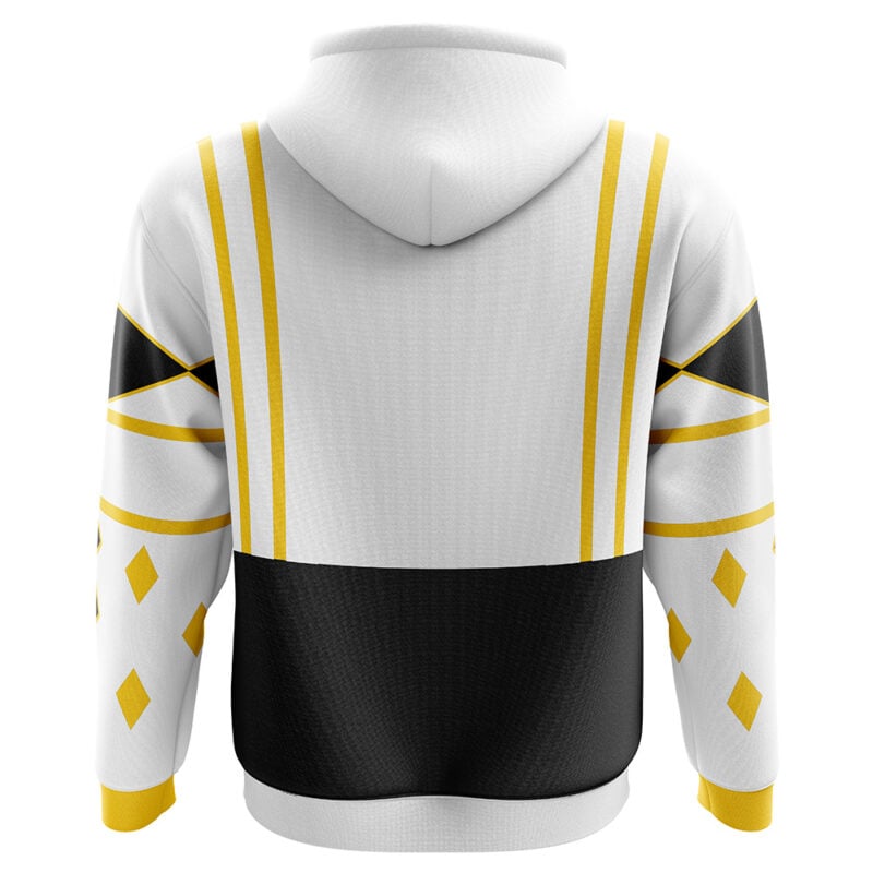 White Ranger Ninjetti  Rangers Hoodie - Image 2
