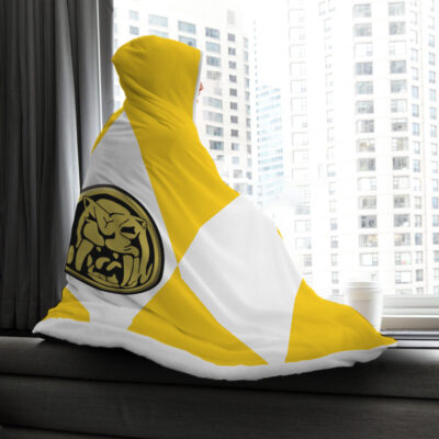 Yellow Ranger Mighty Morphine Power Rangers Hooded Blanket