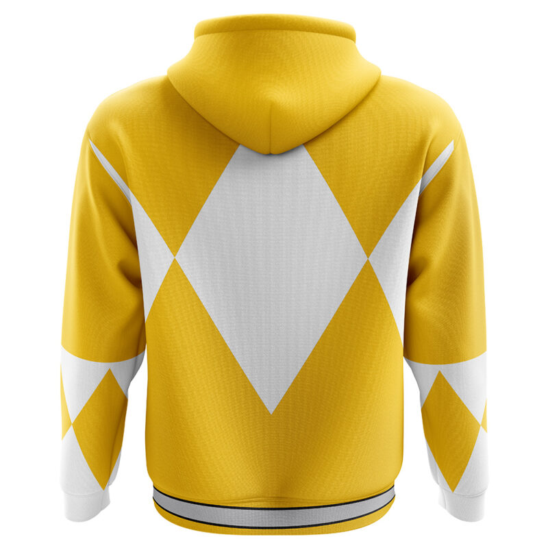 Yellow Ranger Mighty Morphin Power Rangers Hoodie - Image 2