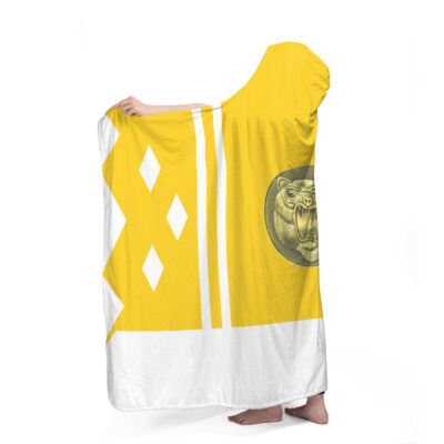 Yellow Ranger Ninjetti Power Rangers Hooded Blanket