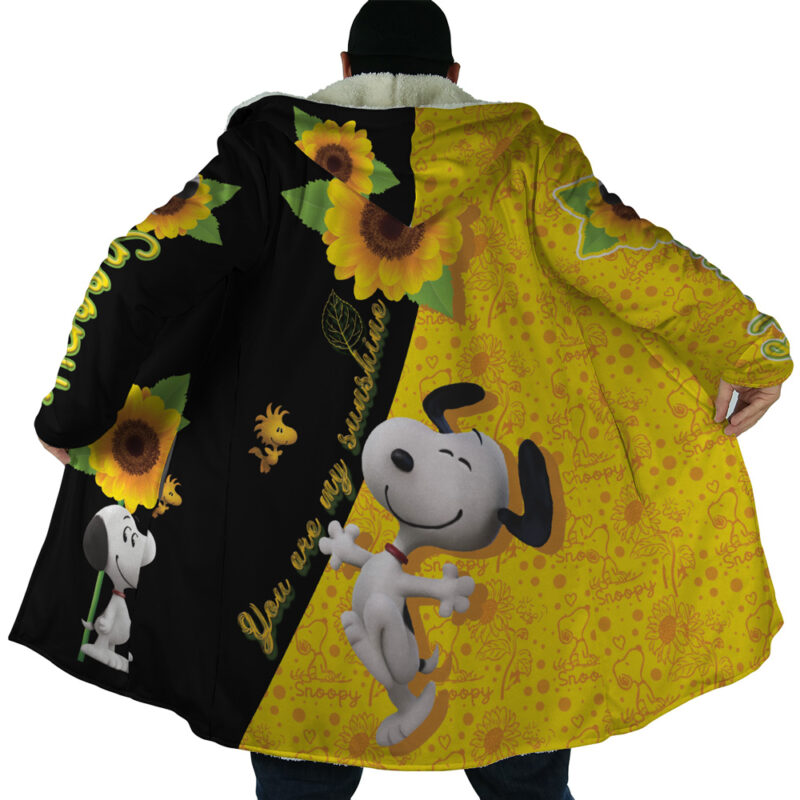 You Are My Sunshine Snoopy Peanuts Dream Cloak Coat - Image 6