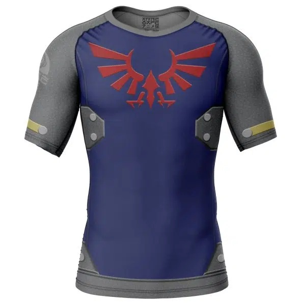 Zelda Shield Style Zelda Short Sleeve Rash Guard Compression Shirt