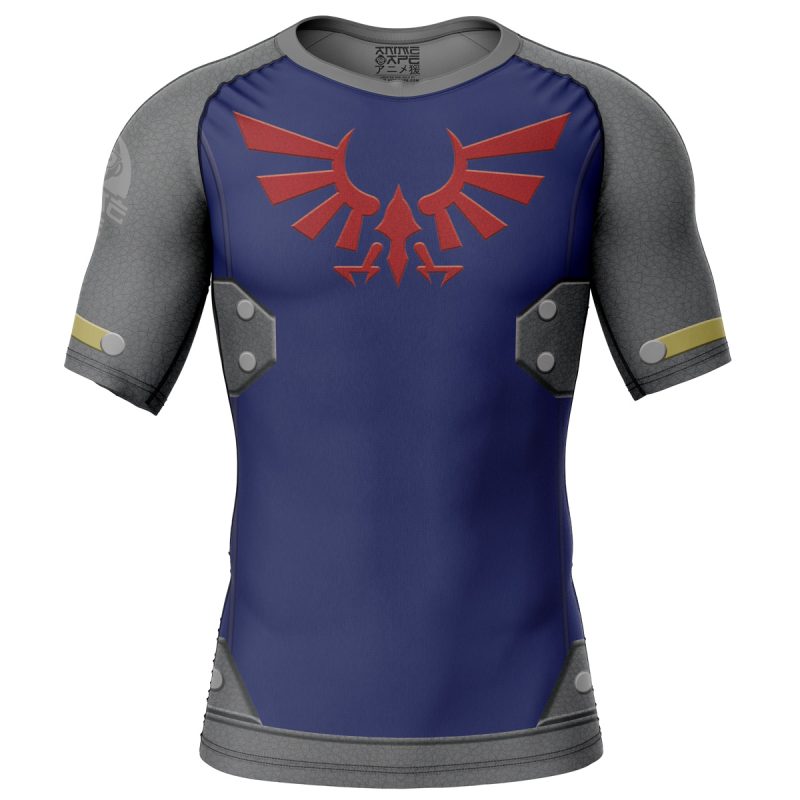 Zelda Shield Style Zelda Short Sleeve Rash Guard Compression Shirt