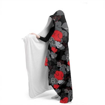 Black Aloha Naruto Hooded Blanket