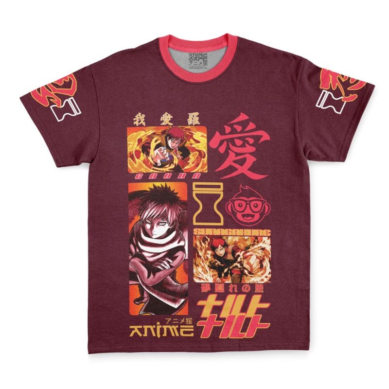 Gaara V2 Shippuden Streetwear T-Shirt - Image 3