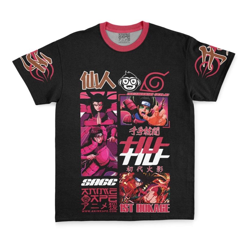 Hashirama Senju V3 Shippuden Streetwear T-Shirt - Image 3